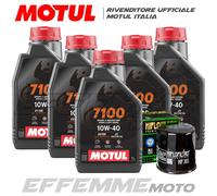 Tagliando YAMAHA XV Road Star 1600 1999 2000 2001 (5 MOTUL 7100 10W40 + filtro)