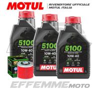 Tagliando YAMAHA XZ 550 1982-1983 XZ550 (3 MOTUL 5100 10W40 + Filtro olio Hiflo)