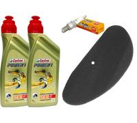 TAGLIANDO YAMAHA YP MAJESTY 250 1996 AL 2007 CASTROL 15W50 FILTRO CANDELA NGK