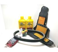 TAGLIANDO YAMAHA YP MAJESTY 400 2014 OLIO FILTRI CINGHIA CANDELA RULLI BARDAHL