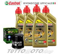 Tagliando YAMAHA YZF 750 R 1999 2000 2001 CASTROL Power 1 10w40 + Filtro Olio