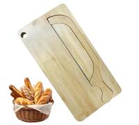 Tagliapane Per Lievito Madre - Tagliapasta In Acciaio A Forma Di 39×20 Cm | Set Di Vassoi Per Pane In Legno | Per La Mano Sinistra E Destra Bagel Francesi Cucina Di Casa Ristorante