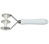 Tagliapasta 2 Piste da 28mm Lama Dentata Acciaio Inox, Accessorio Professionale per Sfoglia, Tortellini e Ravioli, Rotella Taglia Pasta per Pasta Fresca ELETTRO CENTER ART.316