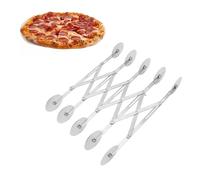 tagliapasta 5 ruote professionale, rotella tagliapizza 5 ruote doppio filo, tagliapasta regolabile 5 ruote in Acciaio Inossidabile Affettatrici Per Pizza Regolabili Rullo Tagliapasta Multirotondo Acce