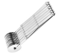 Tagliapasta a 5 ruote, in acciaio inox, con lama a rullo regolabile, per pizza e pasticceria, utensili da forno (7 tondi)