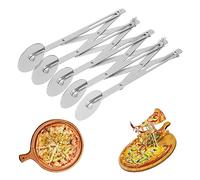 Tagliapasta a 5 Ruote, Tagliapizza Regolabile in Acciaio Inossidabile con Manico, Affettatrice per Pizza Espandibile Rotelle Divisore per Pasta(5 Ruote)