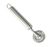 Tagliapasta a Rotella | Manico Ergonomico in Acciaio Ondulato,Taglia Impasto E Bordatore Per Pasticceria - per Uso Domestico in Cucina Pizza Pasta Biscotti Crostate