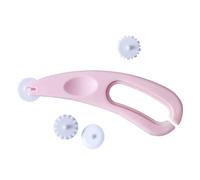 Tagliapasta a Rullo a Griglia con 4 Ruote Rosa per Impasti