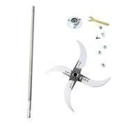 Tagliapasta da giardino per agricoltura domestica, pollo, oca, maiale, erba/verdure, set manuale da 5 pezzi con cannuccia per fieno e rifiuti da giardino (I, taglia unica)