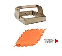 Tagliapasta forma stampo rombo sardo in ottone con manico cm.11x6.5
