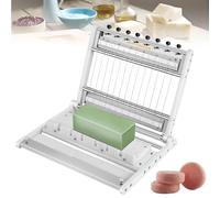 Tagliapasta multi-filo per sapone, spessore regolabile 2/2,5/3 cm, strumento professionale per la produzione di sapone con filo d'acciaio per taglio di sapone fatto a mano