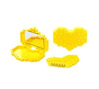 Tagliapasta per capelli, per frangia e pettine con specchio | sarto di punte danneggiate a forma di cuore | per manutenzione rapida all'aperto, cura personale, viaggio, casa e routine