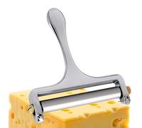 Tagliapasta per formaggio, con filo metallico, spesso e sottile, resistente, portatile, da cucina, per tagliare formaggio e burro e formaggio, 12 x 11,4 x 1,1 cm