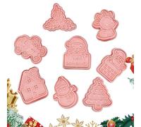 Tagliapasta Per Natale | 8 Pezzi Forme Per Fudge Press,Tagliapasta Per Torte Delle Feste - Per Cuochi Domestici Genitori Principianti Organizzatori Feste Amanti Craft Raduni Familiari Cottura Weekend
