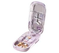 Tagliapastiglie Divisore - Attrezzo Portatile Per Tagliare Pastiglie | Organizzatore Settimanale Per Taglio Pillole Per Casa Viaggio Ospedale Scuola Campeggio Lavoro Infermieri Adulti Anziani