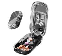 Tagliapastiglie - Portatile Portapillole Organizzatore | Taglia Compresse Multifunzionale Per Ospedale Casa Viaggi Scuola Anziani Adulti Bambini Per Tutta La Famiglia