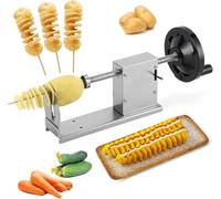 Tagliapatate A Spirale, Affettatrice Manuale Per Patate A Spirale, Macchina Per Tagliare Le Patate In Acciaio Inox, Tagliapatate Da Cucina, Tagliaverdure, Accessori Da Cucina, Utensili Da Cucina