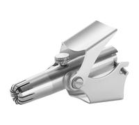 Tagliapeli Manuale per Naso Uomo in Acciaio Inox Argento | Compatto ed Ergonomico, per Peli Nasali e Auricolari, Pulizia Rapida, in Palestra e Viaggi