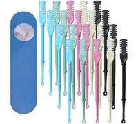 Tagliapeli nasale 2 in 1, tagliapeli nasale rotante a 360° con pulitore del canale uditivo, strumento portatile per la rimozione dei peli del naso e delle narici(20pcs Mix)