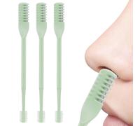 Tagliapeli Nasali,Rasoio per Peli Nasali a Doppia Testa - Strumento di Cura 360° Rotante, 3 Pezzi per Uomo Donna