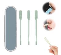 Tagliapeli per naso 2 in 1, Tagliapeli per naso a doppia faccia 2024 più recente, Tagliapeli per naso portatile con rotazione manuale a 360° per uomini e donne (Verde,6pcs)