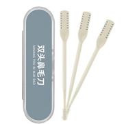 Tagliapeli per naso da uomo, Tagliapeli per orecchie | Tagliacapelli per orecchie da uomo leggero e portatile 2 in 1 3X | Depilazione del naso su due lati, rifinitore rotante per i del naso, orec