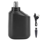 Tagliapeli per Naso, Epilatore per Naso Portatile Ricaricabile con Doppie Lame, Copertura Protettiva, Design Rotante a 360°, Resistente All'acqua, Adatto a Casa, in Viaggio (BLACK)