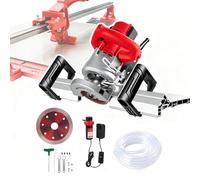 Tagliapiastrelle elettrica per smussare piastrelle, smussatore per piastrelle a 43° con base in alluminio, design a doppia impugnatura da 13.000 giri/min, funzionamento senza polvere, per piastrelle