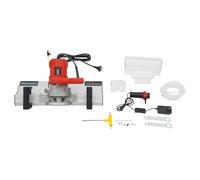Tagliapiastrelle elettrico da 1200 W, smussatrice a 43 gradi con lama per sega, utensile da taglio senza polvere, tagliapiastrelle con pompa dell'acqua da 12 V