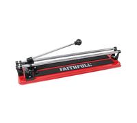 Tagliapiastrelle Faithfull 400 mm - Tagliapiastrelle Manuale a Doppia Guida per Piastrelle da Parete, Pavimento e Cava Fino a 400 mm Quadrati, 280 mm di Diagonale e 10 mm di Spessore