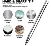 Tagliapiastrelle in Metallo Efficiente con Penna Scrittore in Carburo Confezione