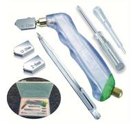 Tagliapiastrelle in Vetro con Manico Ergonomico e Allineamento di Precisione per