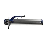 Tagliapiastrelle manuale da 800 mm, tagliapiastrelle a doppio binario e supporti, spessore di taglio 3/5", tagliapiastrelle con cuscinetti a sfera per taglio di precisione (blu)