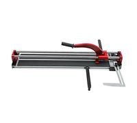 Tagliapiastrelle manuale da 800 mm, tagliapiastrelle a doppio binario e supporti, spessore di taglio 3/5", tagliapiastrelle con cuscinetti a sfera per taglio di precisione (rosso)