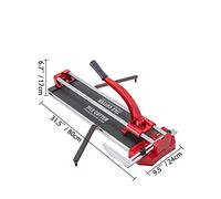 Tagliapiastrelle manuale Posizionamento di doppie guide con piedini di supporto Coltello a spinta professionale for il taglio di porcellana ceramica(24inch Double Tracks)