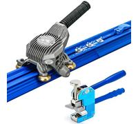 Tagliapiastrelle manuale professionale per piastrelle di grande formato e gres porcellanato, design a doppio binario con ruote in carburo e piedini antiscivolo per taglio di precisione