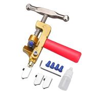 Tagliapiastrelle per vetro - Pinza per rompere il vetro - Taglierina per rompere il vetro al tungsteno con cacciavite e 2 taglierine extra per rompere pinze e vetro