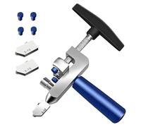 Tagliapiastrelle utensili manuali, 2 in 1, strumento manuale per l'installazione a specchio, tagliapiastrelle in vetro, per la ristrutturazione di cucine, pavimenti, pareti e aree doccia nei progetti
