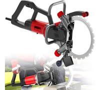 Tagliapietre Elettrica Portatile da 8900 W con Pompa dell'Acqua di Collegamento, profondità di Taglio 29cm, Sega per Scanalature per Muri da 3000 Giri/Min per Marmo, Pietra, Muri, Tondini