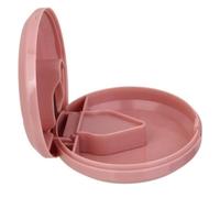 Tagliapillole e tagliapillole | Divisore per tablet rotondo da viaggio con lame in acciaio inossidabile,Scatole porta pillole facili da aprire e utilizzare per viaggi, viaggi di lavoro, uso domestico