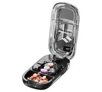 Tagliapillole, Portatile Portapillole Organizzatore, Settimanale Tagliatore Compresse per Infermieri Scuola Campeggio Casa Ospedale Adulti Bambini Anziani