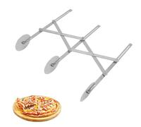 Tagliapizza, 2 Pezzi Tagliapizza a 3 Ruote Tagliapasta in Acciaio Inossidabile Divisore Regolabile Per Pasta Per Pizza