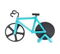 Tagliapizza Bicicletta, Rotelle Tagliapizza, Rotelle da Taglio in Acciaio Inox, con supporto (Azzurro, 19 cm * 12 cm * 4 cm)