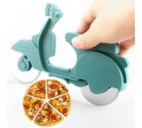 Tagliapizza Bicicletta, Rotelle Tagliapizza,Tagliapizza a Forma di Bicicletta in Acciaio Inox Lame, idea regalo