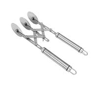 Tagliapizza multi-ruota - Manico per affettatrice per pizza in acciaio | Divisore per pasta estensibile rotolo di cottura per tagliatelle, pizza, brownie, biscotti