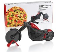 Tagliapizza per motocicletta, ruote tagliapizza moto, coltello taglia pizza in acciaio inox, ruote da taglio divertente motocicletta, doppia ruota tagliapizza, utensili da cucina, regalo creativo