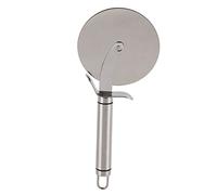 Tagliapizza professionale in acciaio inox, rotella per affettare la lama, manico ergonomico antiscivolo, utensile da per pasta per pizza, torte, pancake, lasagne, 23,5 cm,