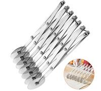 Tagliapizza Ruote 7 Estensibile, Taglierina Pasticceria Acciaio Inossidabile Rotella Multiplo, Tagliapasta Regolabile Lavabile Lavastoviglie, Divisore Ruota per Pasta, Cottura, Biscotto, Pane, Torte