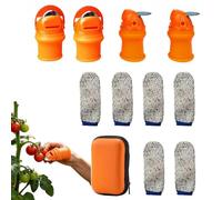 Tagliapollice Da Giardino | copridita in silicone antitaglio - 11 Pezzi Protezione Dita Tagliafrutta | Per Esterno, Cortile, Frutteto, Cucina, Pianta, Verdura, Frutta, Fragola