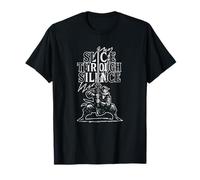 Tagliare attraverso il silenzio samurai Maglietta